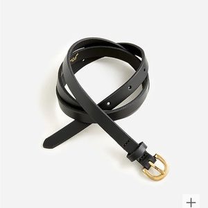 J. Crew skinny Italian leather belt